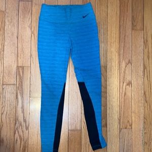 Nike womens dri fit leggings with mesh paneling